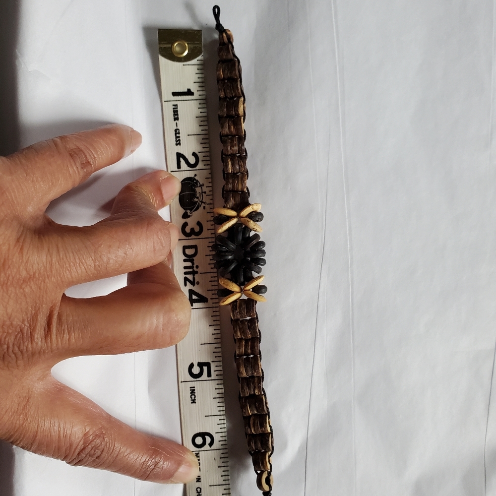 Coconut shell bracelet